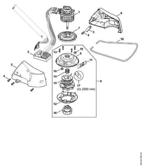 Elettromotore, testa falciante Decespugliatrici a batteria (FSA) FSA 65 della marca STIHL