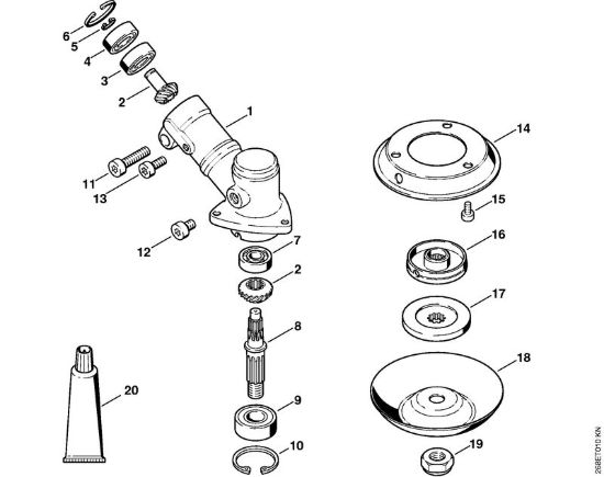 Cambio FR 125, FR 135 Decespugliatrici spalleggiabilli (FR) FR 125 SEA della marca STIHL