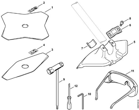 Attrezzi di taglio, utensili Decespugliatrici spalleggiabilli (FR) FR 135 SEA della marca STIHL