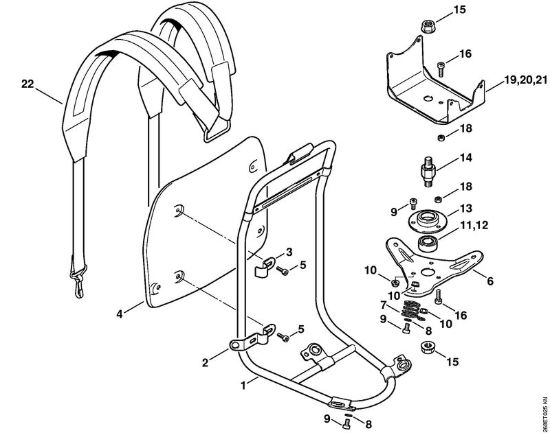 Telaio Decespugliatrici spalleggiabilli (FR) FR 135 SEA della marca STIHL