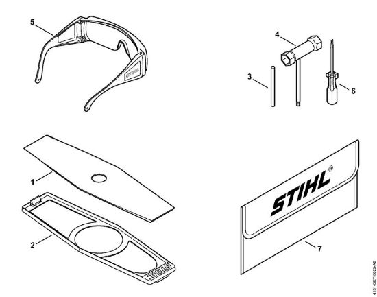 Attrezzi, accessorio a richiesta Decespugliatrici spalleggiabilli (FR) FR 230 della marca STIHL