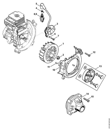 Impianto di accesione, Frizione Decespugliatrici spalleggiabilli (FR) FR 230 della marca STIHL