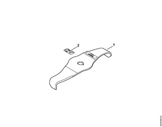 Lama 270-2 FS Attrezzi di taglio Coltello trituratore 270-2 della marca STIHL