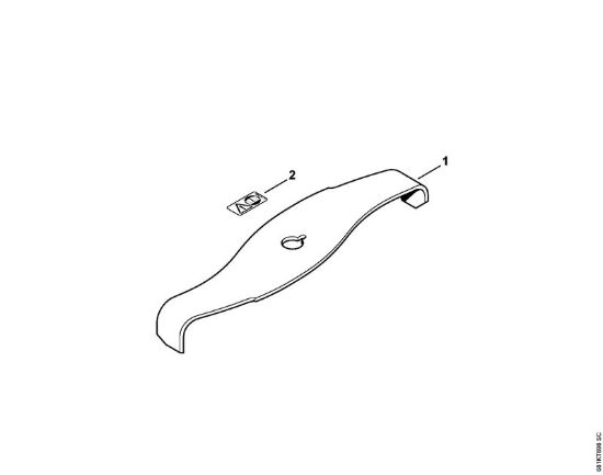 Lama 320-2 FS Attrezzi di taglio Coltello trituratore 320-2 della marca STIHL