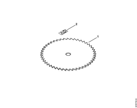 Sega circolare 250-50, denti trapezoidali FS Attrezzi di taglio Sega circolare 250-50, dente trapezoidale della marca STIHL