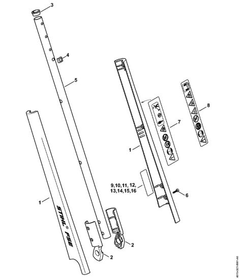Stelo Trimmer elettrici (FE, FSE) FSE 31 della marca STIHL