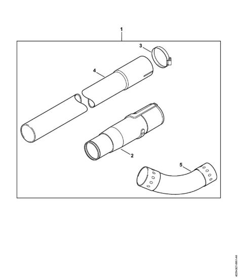 Corredo dispositivo pulizia grondaia Soffiatori (BG, BR) BG 45 della marca STIHL