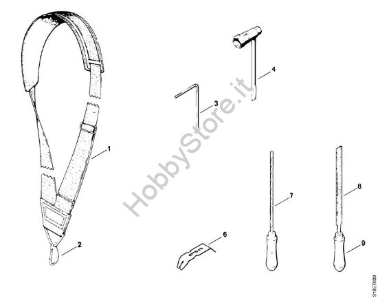 Tracolla, Attrezzi, Accessori a richiesta Decespugliatori (FS) FS 150 della marca STIHL