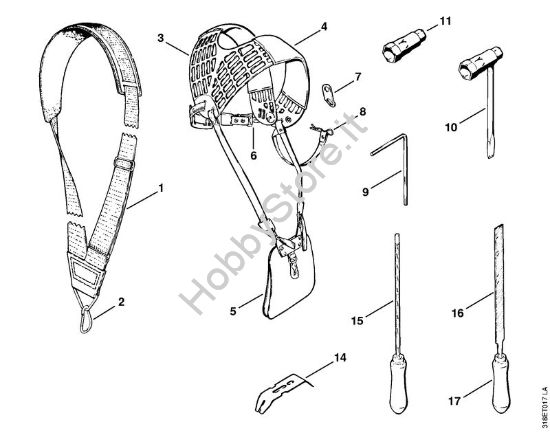 Attrezzi, accessorio a richiesta Decespugliatori (FS) FS 200 della marca STIHL