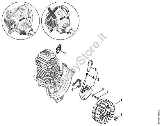 Impianto di accesione Decespugliatori (FS) FS 311 della marca STIHL