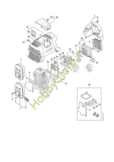 Picture of Silenziatore, filtro aria FS 311