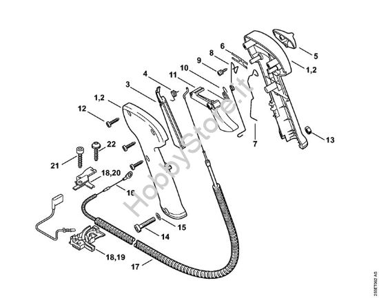 Impugnatura di comando Decespugliatori (FS) FS 350 della marca STIHL