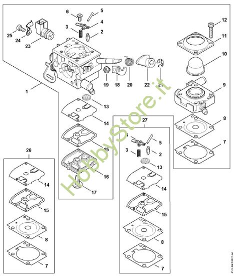 Picture of Carburatore 4147/29 FS 361 C-EM