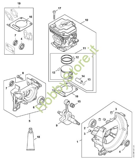 Picture of Carter albero a gomito, cilindro FS 361 C-EM