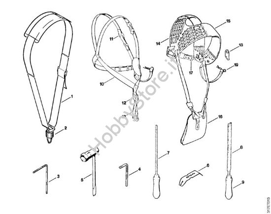 Tracolla, Attrezzi, Accessori a richiesta Decespugliatori (FS) FS 410 (4110) della marca STIHL