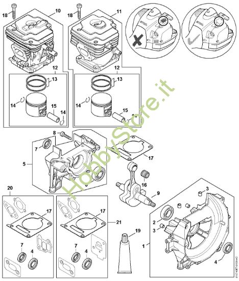 Picture of Carter albero a gomito, cilindro FS 410 C FS 410 C-E