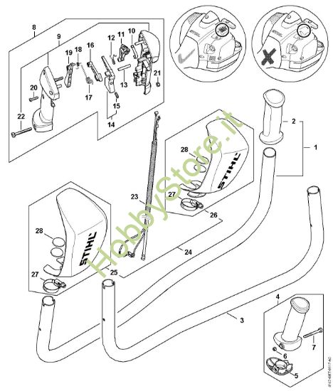 Picture of Impugnatura a manubrio FS 410 C-EM K
