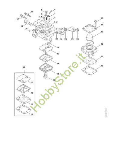 Picture of Carburatore 4147/24, 4147/25 FS 410-K (4147)