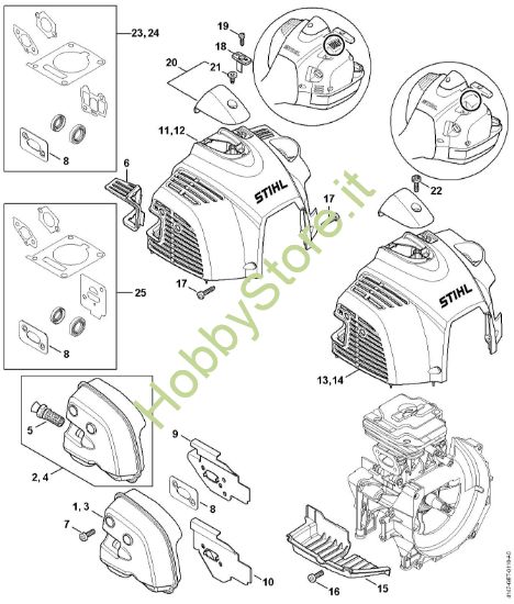 Picture of Silenziatore, cappottatura FS 410-K (4147)