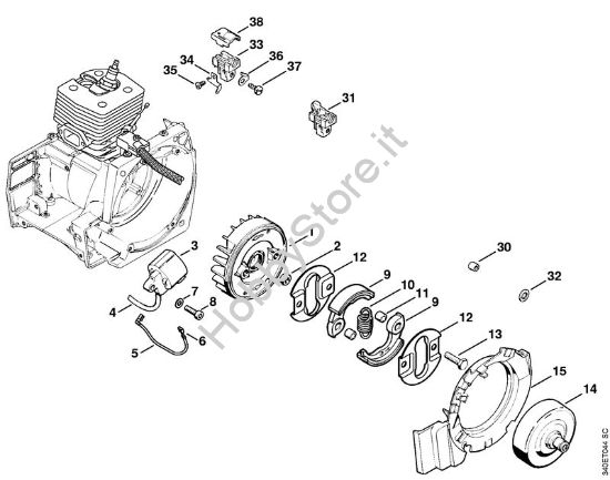 Impianto di accesione Decespugliatori (FS) FS 420 della marca STIHL