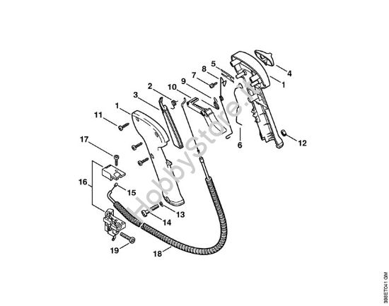 Impugnatura di comando (29.2002) Decespugliatori (FS) FS 420 della marca STIHL