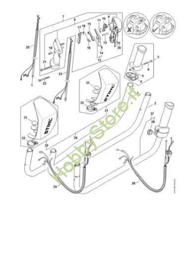 Picture of Impugnatura a manubrio FS 460 C-EM K