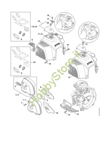 Picture of Silenziatore, cappottatura FS 460 C-EM L