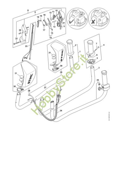 Picture of Impugnatura a manubrio FS 460-K