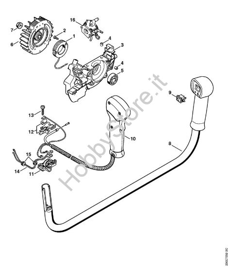 Riscaldamento dell'impugnatura Decespugliatori (FS) FS 480-W della marca STIHL