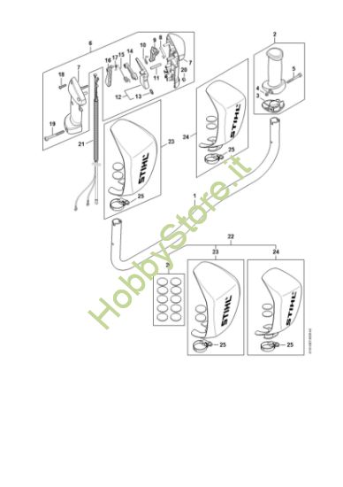 Picture of Manico tubolare, impugnatura di comando FS 491 C-EM