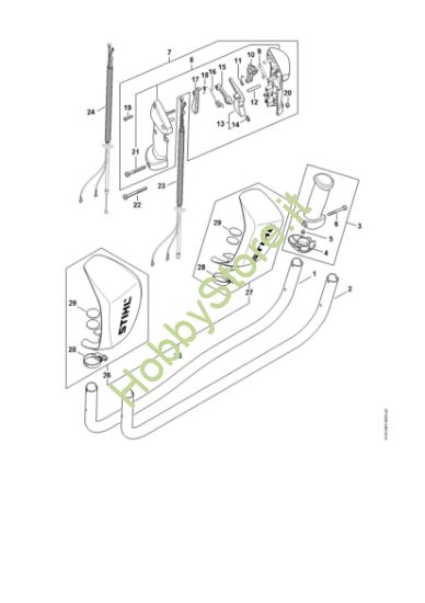 Picture of Manico tubolare, impugnatura di comando FS 560 C-EM