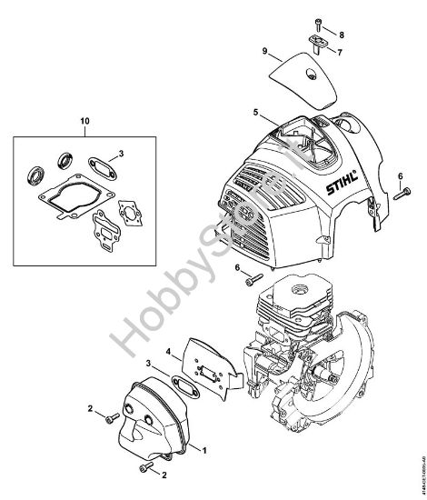 Silenziatore, cappottatura Decespugliatori (FS) FS 560 C-EM della marca STIHL