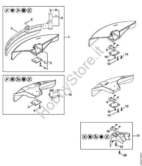Riparo FS 100 Decespugliatrici (FS) FS 100 della marca STIHL