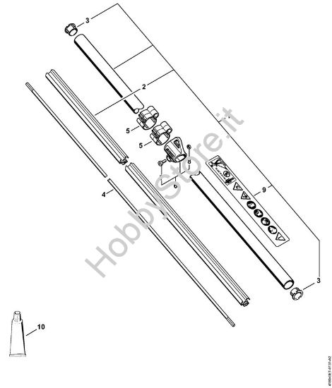Stelo FS 100 Decespugliatrici (FS) FS 100 della marca STIHL