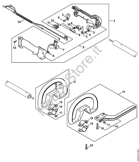 Impugnatura Decespugliatrici (FS) FS 100 R della marca STIHL
