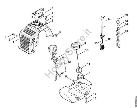 Cappottatura Decespugliatrici (FS) FS 106 della marca STIHL