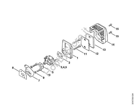 Filtro aria Decespugliatrici (FS) FS 106 della marca STIHL