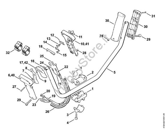 Impugnatura a manubrio Decespugliatrici (FS) FS 106 della marca STIHL
