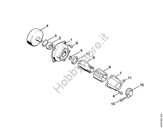 Scatola frizione Decespugliatrici (FS) FS 106 della marca STIHL