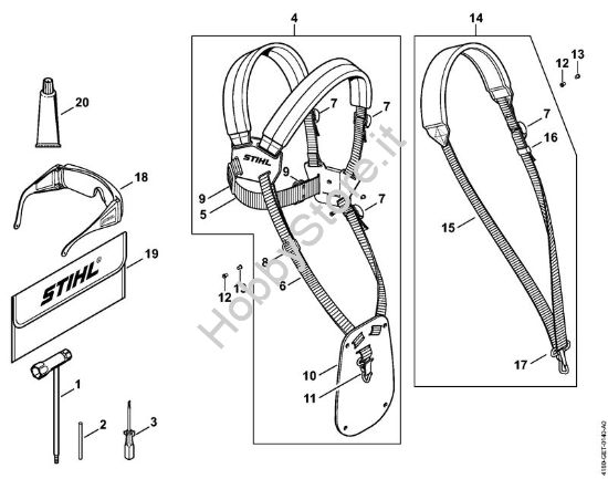 Attrezzi, accessorio a richiesta Decespugliatrici (FS) FS 110 RX-Z della marca STIHL