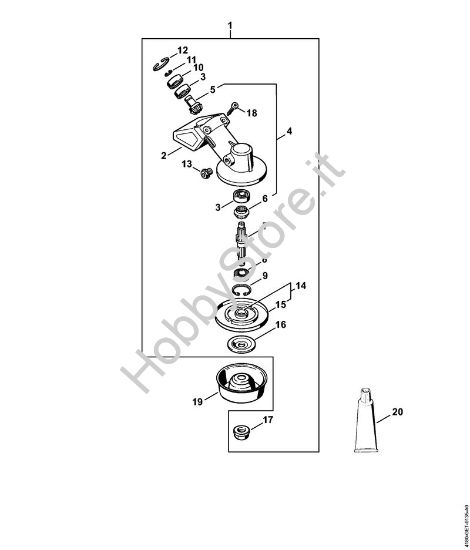 Riduttore Decespugliatrici (FS) FS 110 RX-Z della marca STIHL