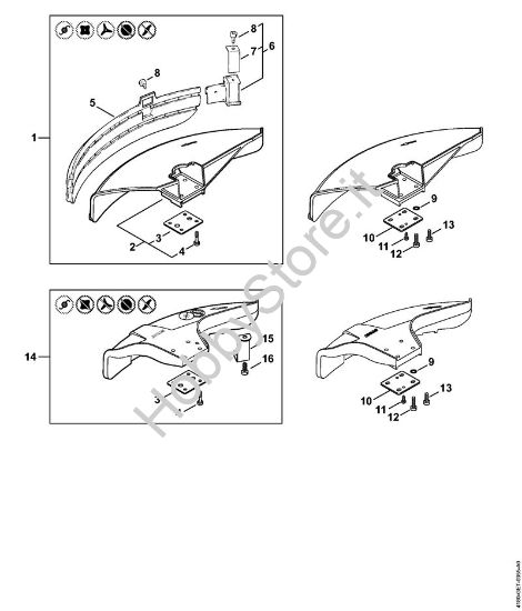 Riparo FS 110 R Decespugliatrici (FS) FS 110 RX-Z della marca STIHL
