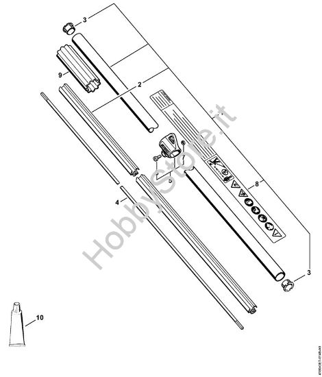 Stelo FS 110 RX Decespugliatrici (FS) FS 110 RX-Z della marca STIHL