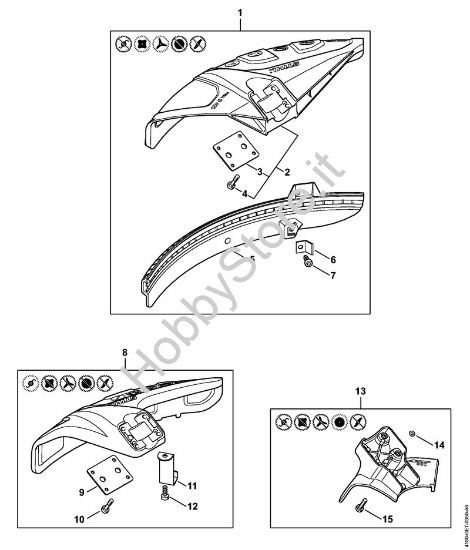 Attrezzi di taglio, riparo Decespugliatrici (FS) FS 111 della marca STIHL