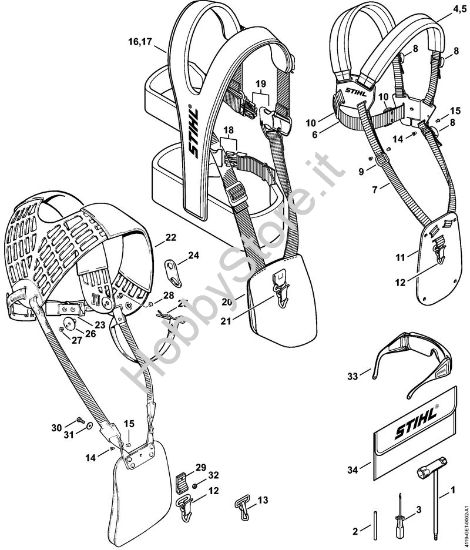 Attrezzi, accessorio a richiesta Decespugliatrici (FS) FS 160 della marca STIHL