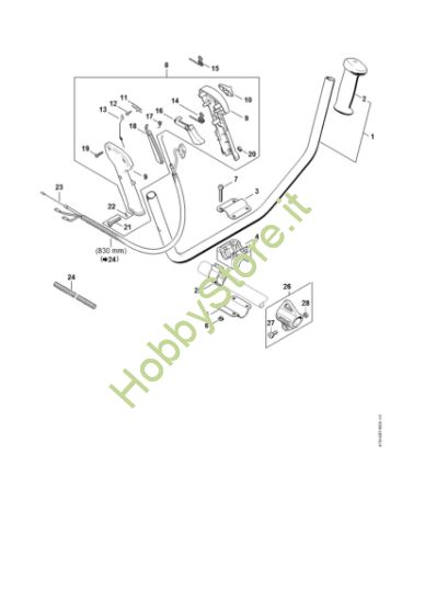 Picture of Impugnatura a manubrio, Impugnatura di comando FS 180