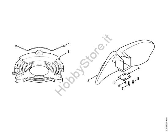 Riparo per trasporto, riparo per trinciatura Decespugliatrici (FS) FS 220 della marca STIHL