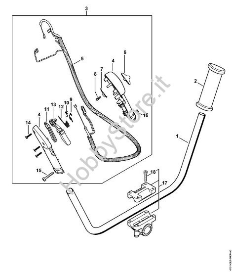 Impugnatura a manubrio Decespugliatrici (FS) FS 230 della marca STIHL