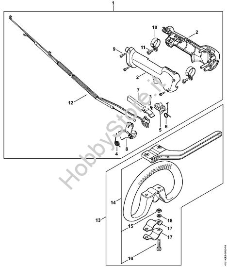 Impugnatura Decespugliatrici (FS) FS 235 R della marca STIHL