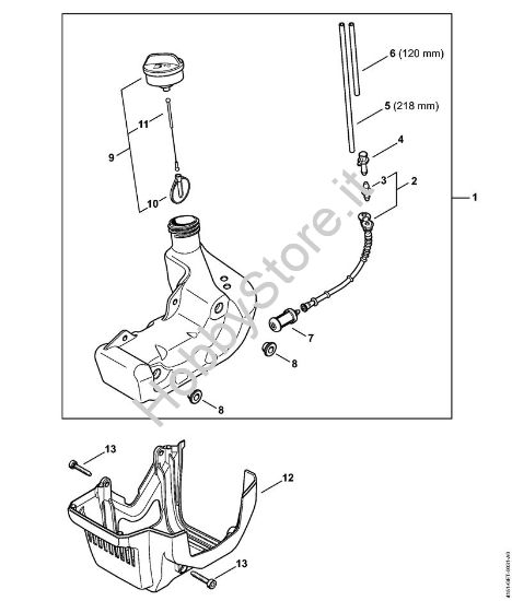 Serbatoio carburante Decespugliatrici (FS) FS 235 R della marca STIHL